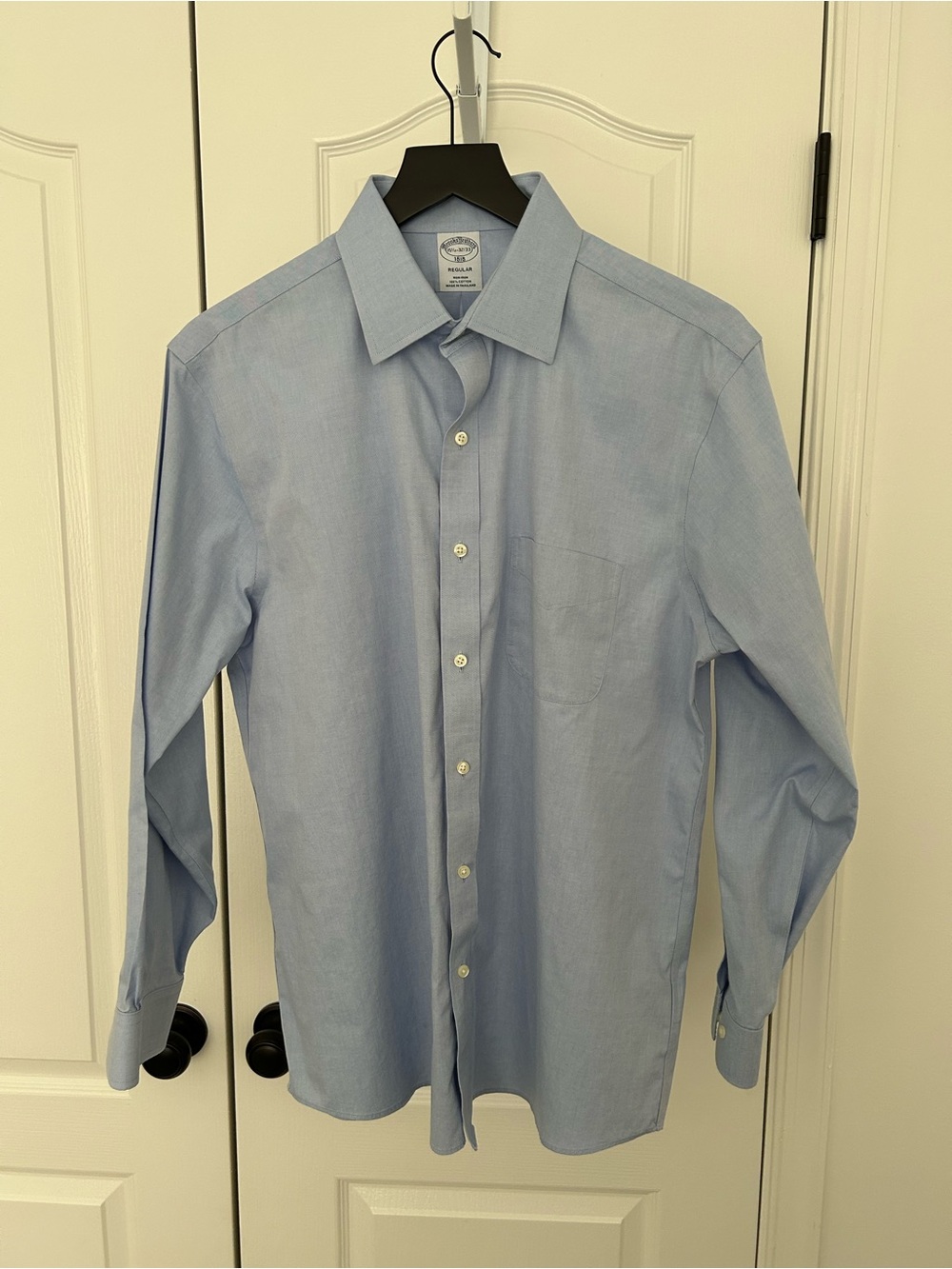 Brooks Brothers Pale Blue Men's Button-Down Dress Shirt